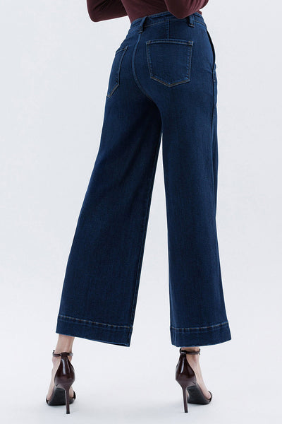 Vervet High Rise Ankle Wide Leg Jeans