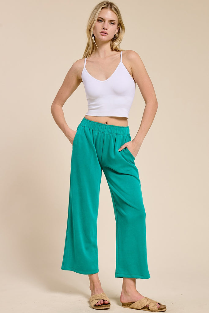 Wide Leg Cropped Pants