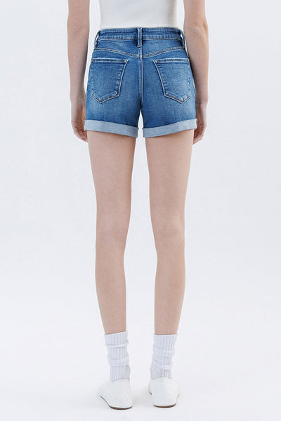 Vervet HR Double Cuffed Denim Shorts