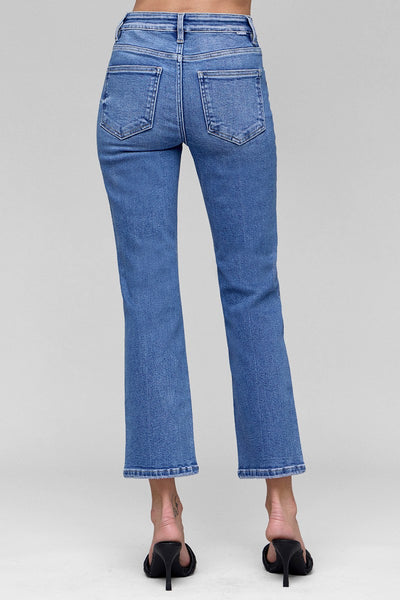Risen TC High Rise Crop Straight Jean