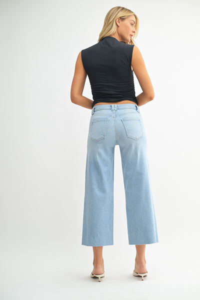 JBD Petite Palazzo Low Rise Jean