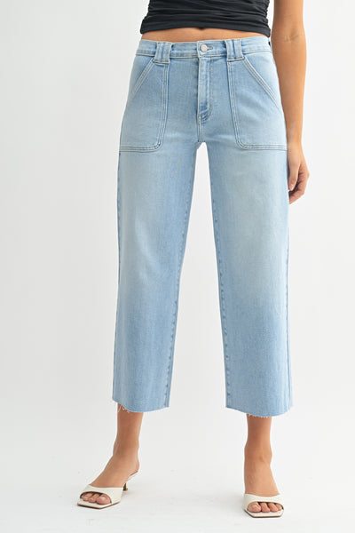JBD Petite Palazzo Low Rise Jean