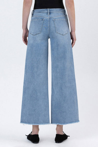 Vervet High Rise Ankle Wide Leg Jeans