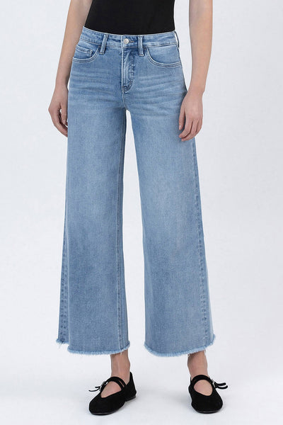 Vervet High Rise Ankle Wide Leg Jeans