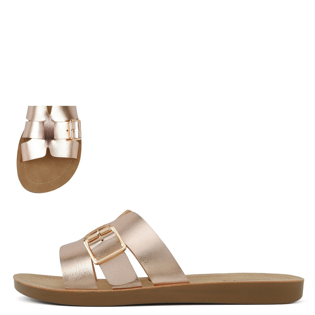 Soda Torvi Eyelet Buckle Braided Sandals