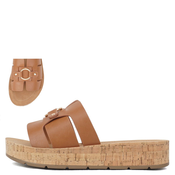 Soda Yamin Ring Deco Braided Sandals