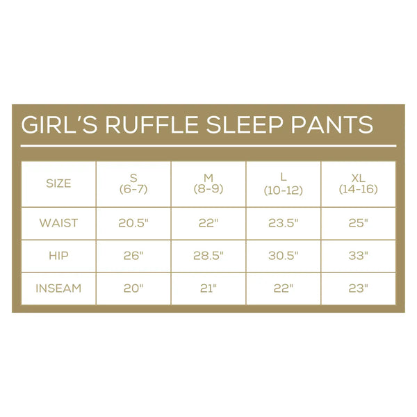 Girl's Nutcracker March Ruffle Sleep Pants