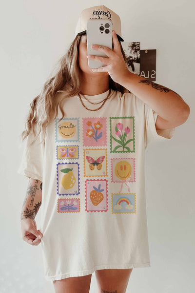 Good Vibes Stamps Graphic Tee