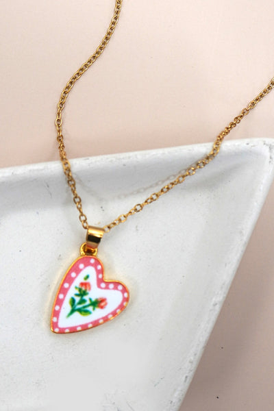 18k Stainless Steel Charm Necklace