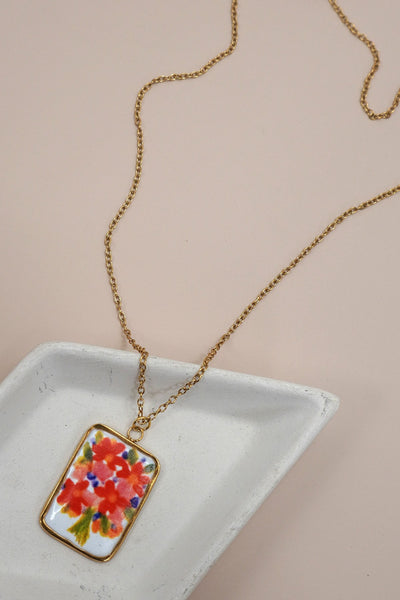 18k Stainless Steel Charm Necklace