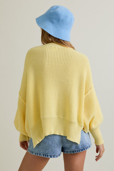 Mock Neckline Pullover Sweater