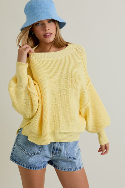 Mock Neckline Pullover Sweater
