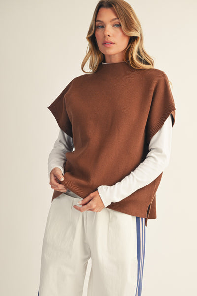 Drop Shoulder Comfy Sweater Top