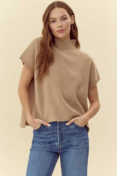 Drop Shoulder Comfy Sweater Top