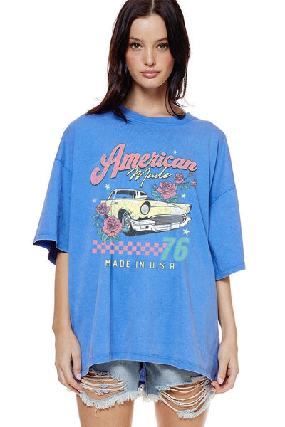 American Made 76 Vintage Car Graphic Tee