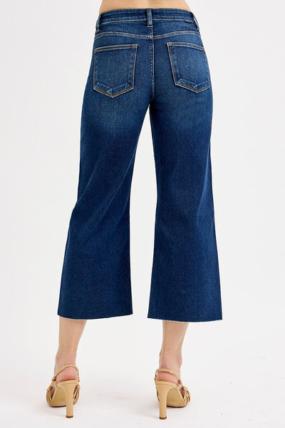 Risen Tummy Control HR Crop Wide Jeans