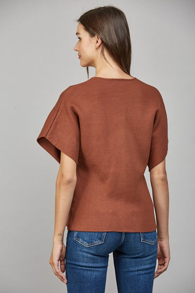 Front Button Closure V-Neck Cardigan