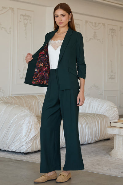 Pleated Wide Leg Pants