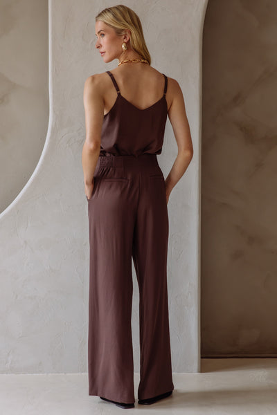 Pleated Wide Leg Pants