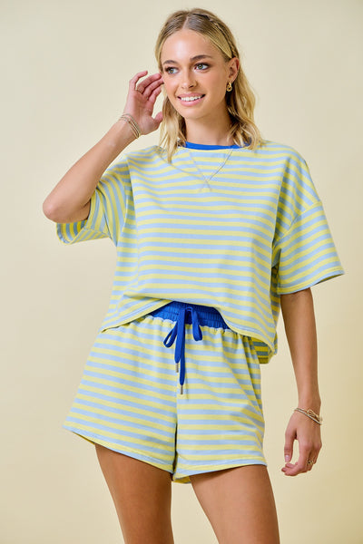 Boxy Terry Short Sleeve Top