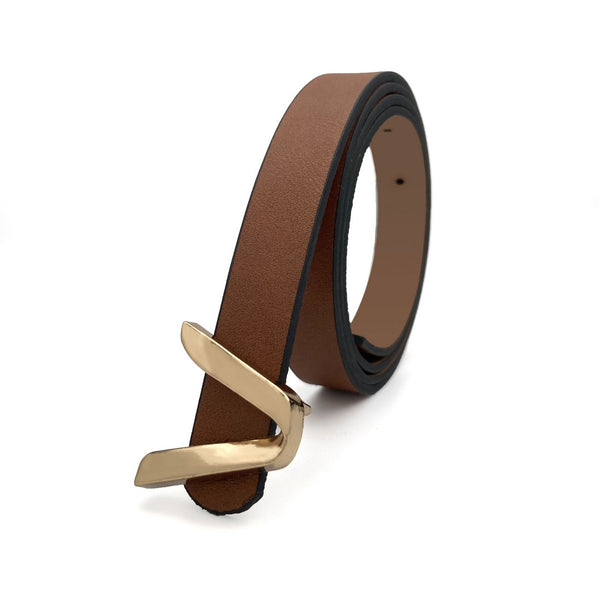 Thin V-Buckle Thin Belt