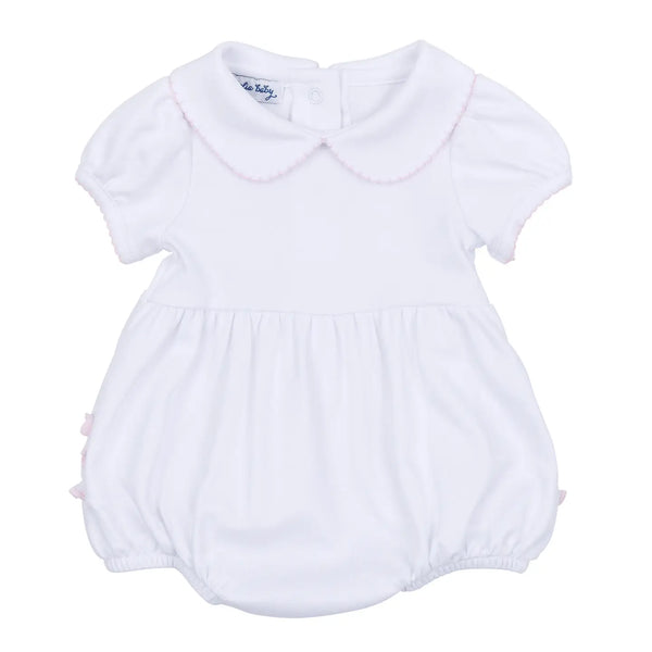 Essentials Solid Collared Ruffle Bubble