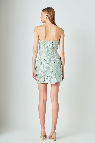 Floral Embroidered Mini Dress