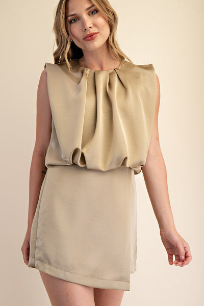 Sleeveless Round Neck Romper