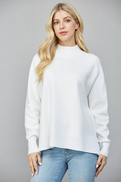 Mock Neck Knit Sweater