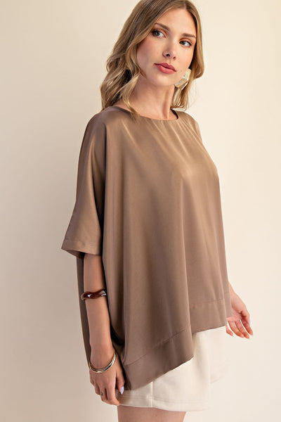 Round Neck Oversized Top