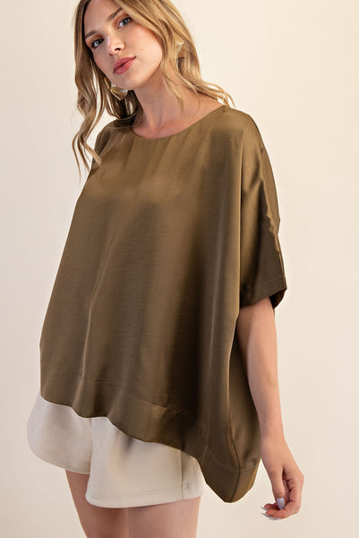 Round Neck Oversized Top