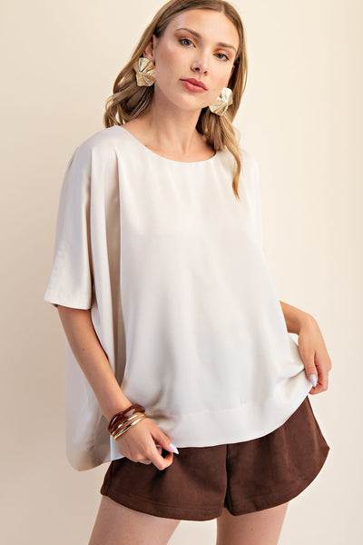 Round Neck Oversized Top