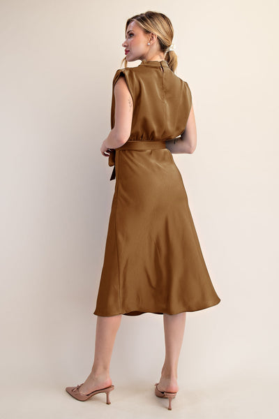 Cowl Neck Midi Dress
