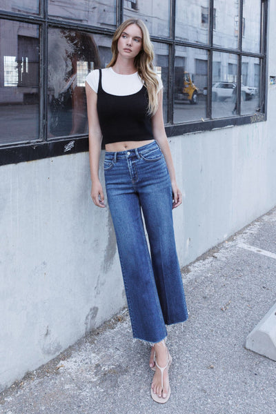 Vervet HR Trouser Press Wide Leg Jeans