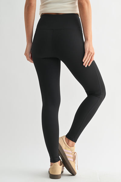 Jacquard Ribbed High Waist Leggings