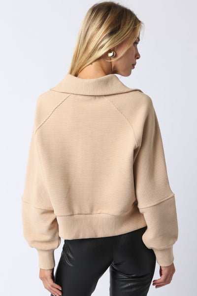 Quarter Zip Up Sweater