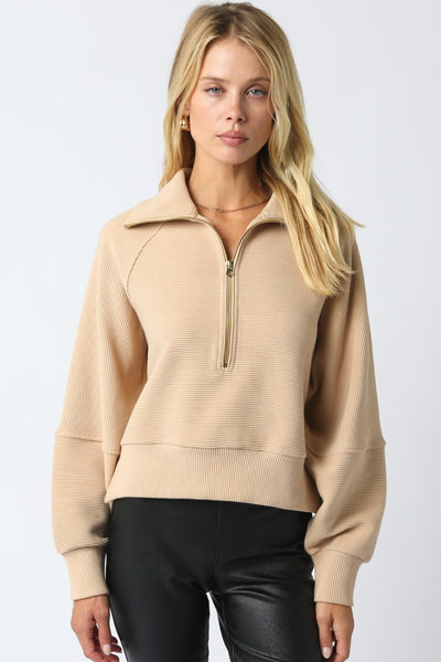 Quarter Zip Up Sweater