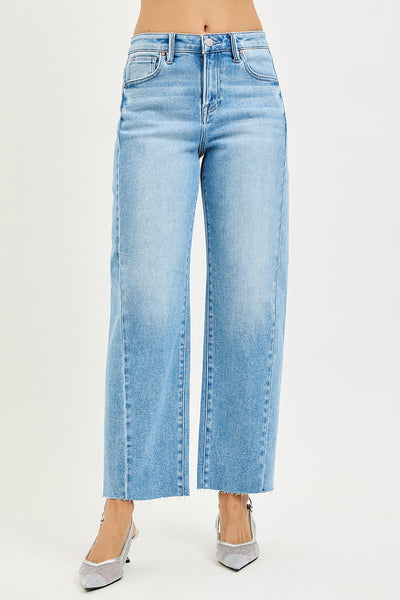 Risen Slouchy Cropped Barrel Jeans
