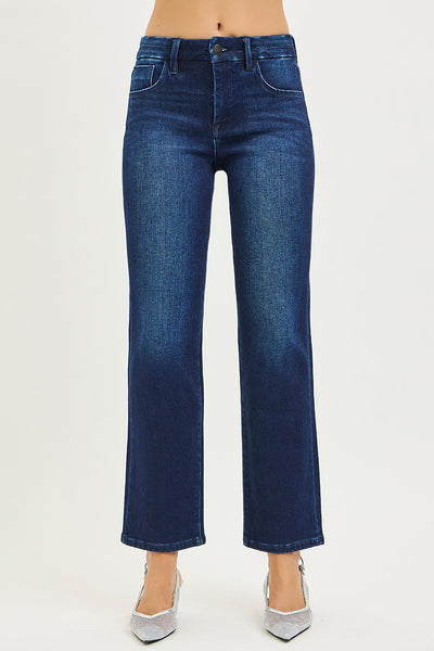 Risen Tummy Control MR Ankle Straight Jeans
