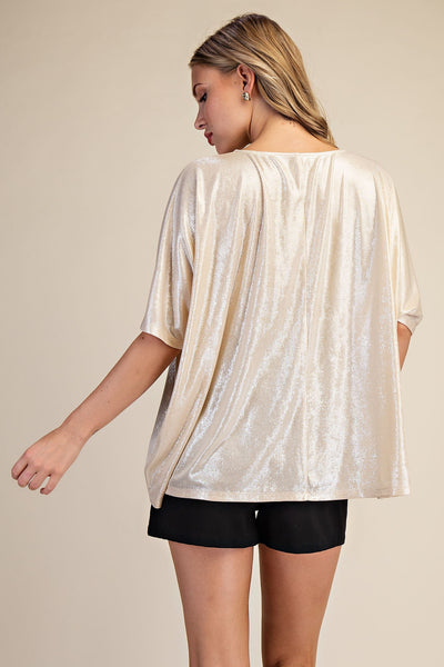 Round Neck Oversized Knit Top