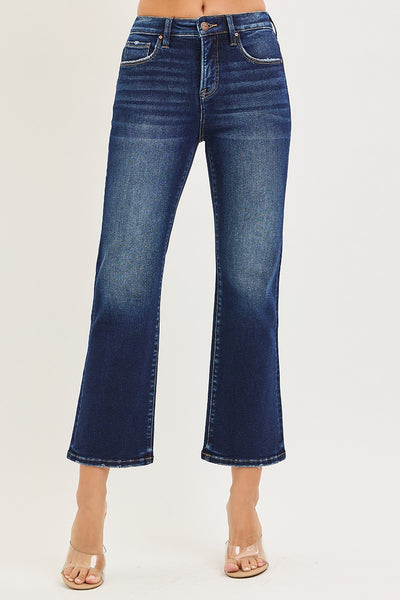 Risen Tummy Control HR Crop Bootcut Jeans