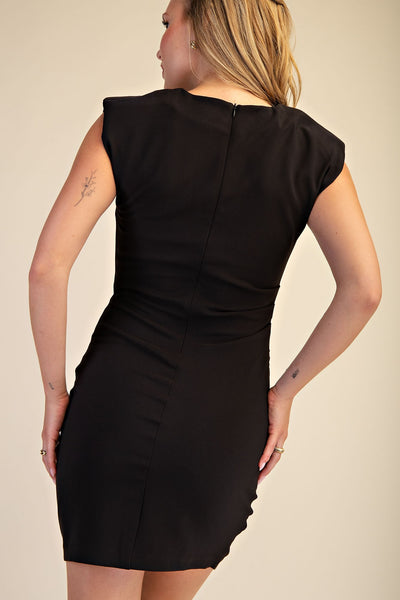 Ruched Fitted Mini Dress