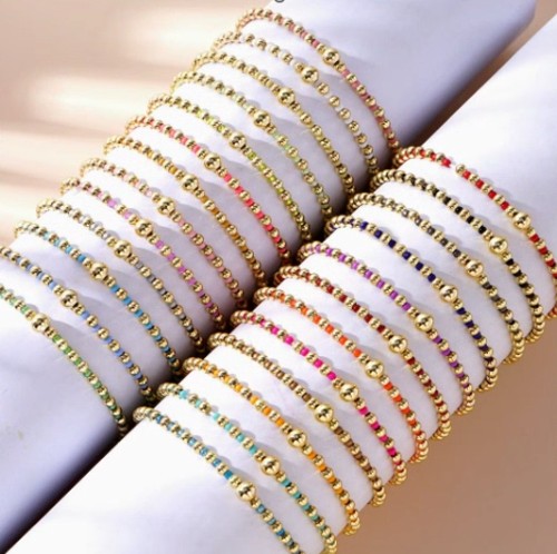 Boho Colorful Ball Beaded Bracelet