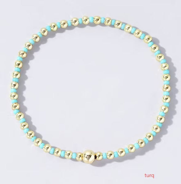 Boho Colorful Ball Beaded Bracelet