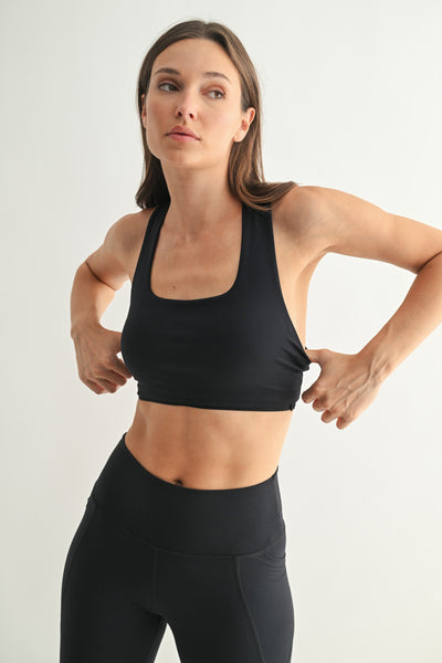 Venice Cloud Square Neck Sports Bra
