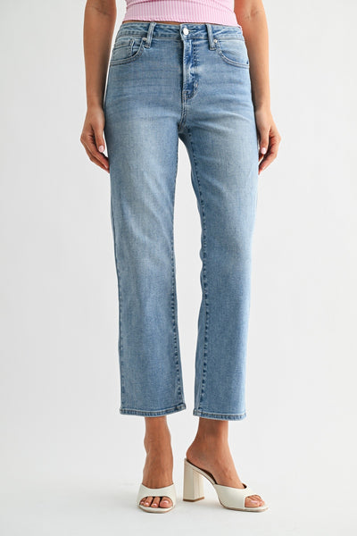 JBD Vintage Straight Mid Rise Jean