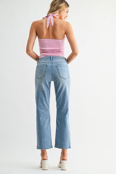 JBD Vintage Straight Mid Rise Jean