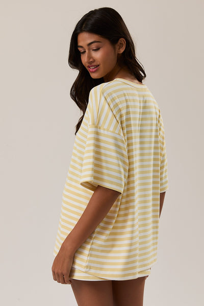 Oversized Stripe Tee & Skort Set