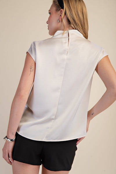 Cowl Neck Sleeveless Top