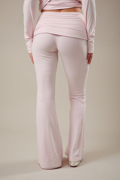 Jersey Low Waist Flared Pants